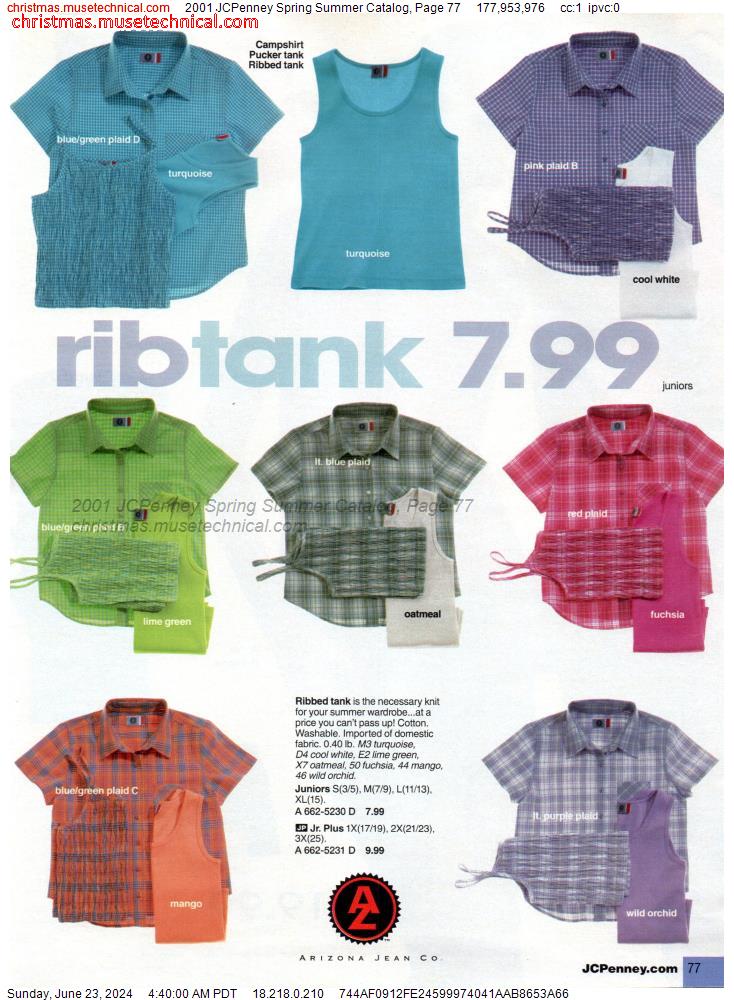 2001 JCPenney Spring Summer Catalog, Page 77