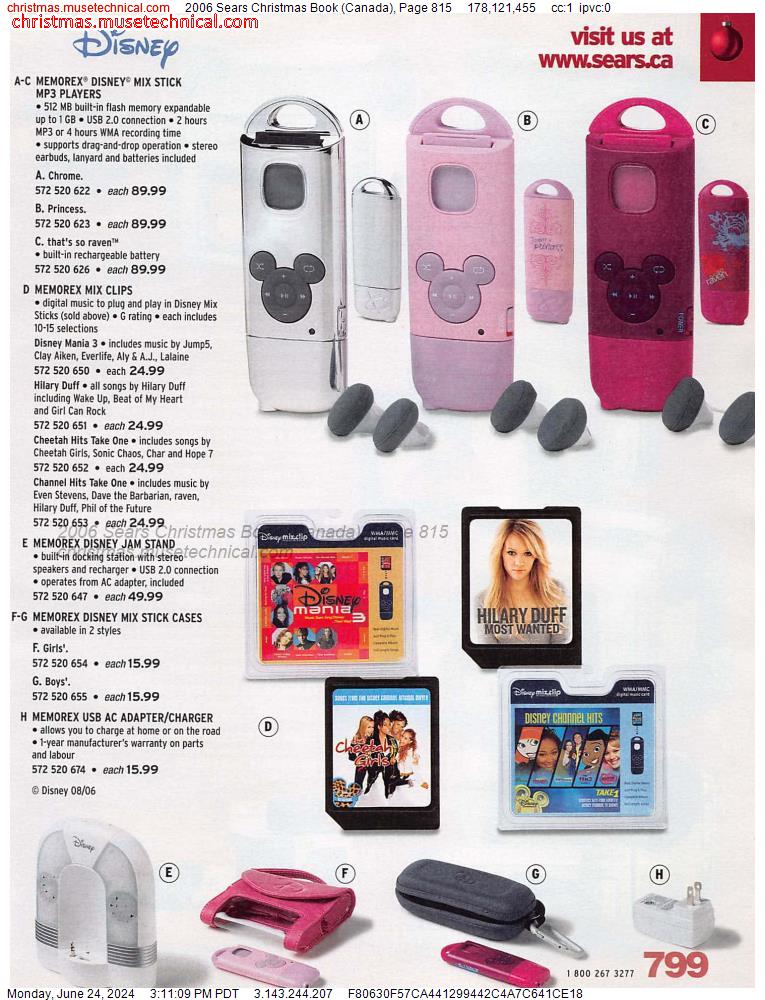 2006 Sears Christmas Book (Canada), Page 815