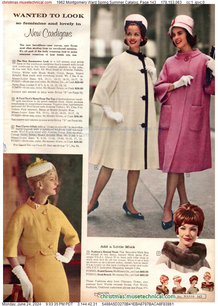 1962 Montgomery Ward Spring Summer Catalog, Page 143