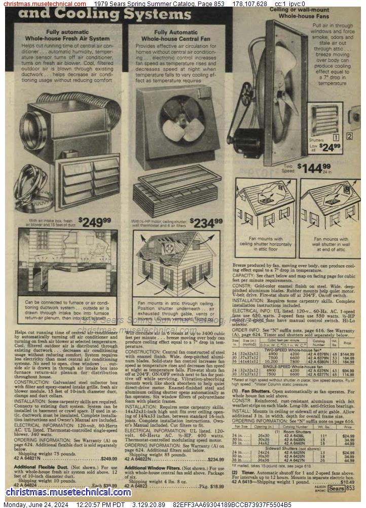 1979 Sears Spring Summer Catalog, Page 853
