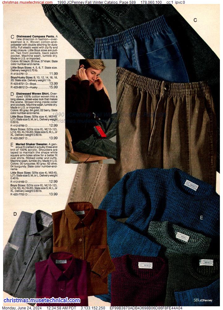 1990 JCPenney Fall Winter Catalog, Page 589