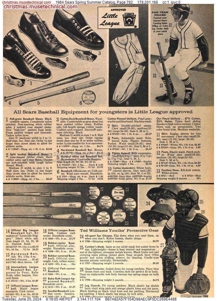 1964 Sears Spring Summer Catalog, Page 782