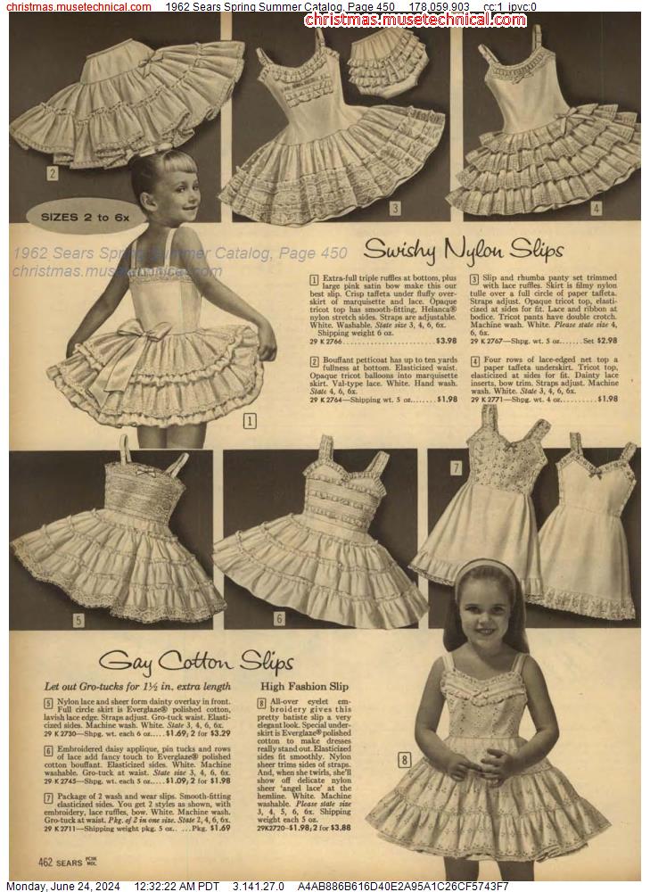 1962 Sears Spring Summer Catalog, Page 450