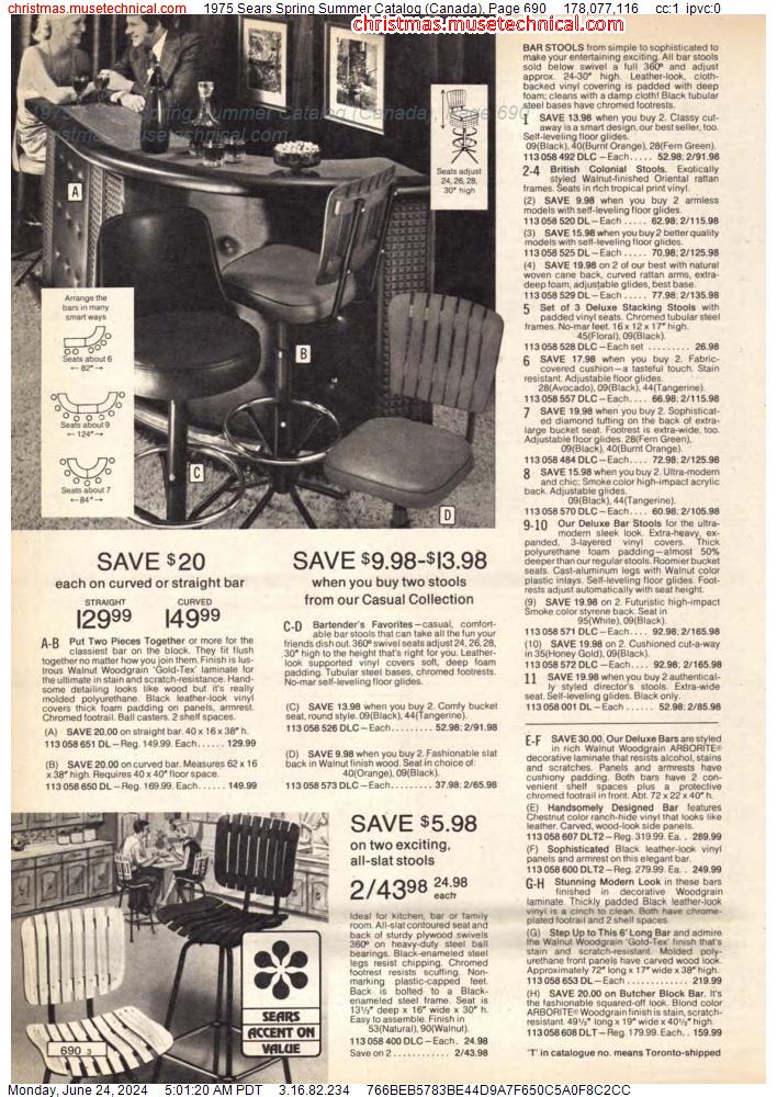 1975 Sears Spring Summer Catalog (Canada), Page 690