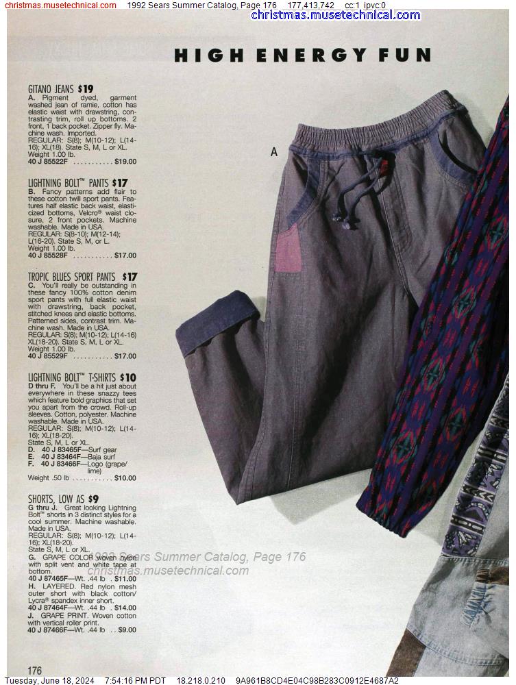 1992 Sears Summer Catalog, Page 176