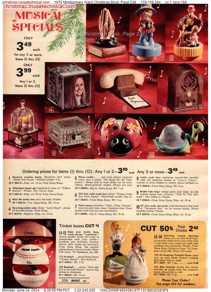 1975 Montgomery Ward Christmas Book, Page 236