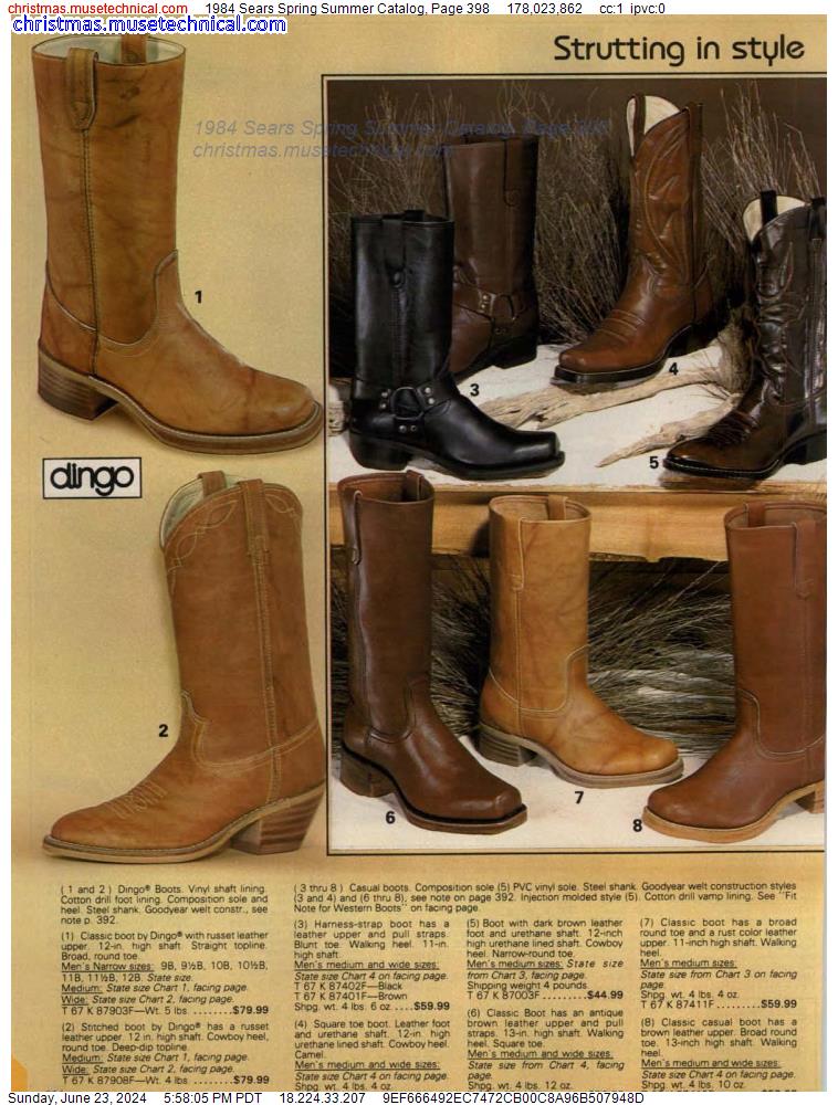 1984 Sears Spring Summer Catalog, Page 398
