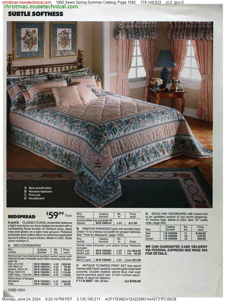 1992 Sears Spring Summer Catalog, Page 1592