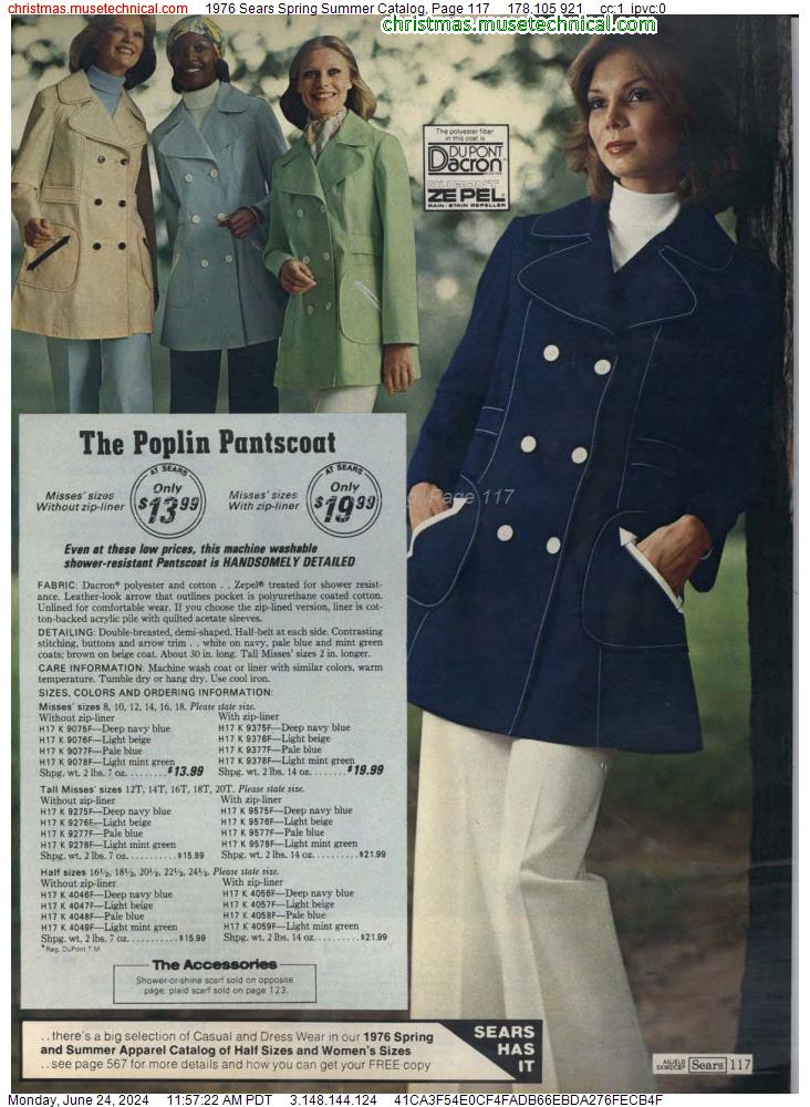 1976 Sears Spring Summer Catalog, Page 117