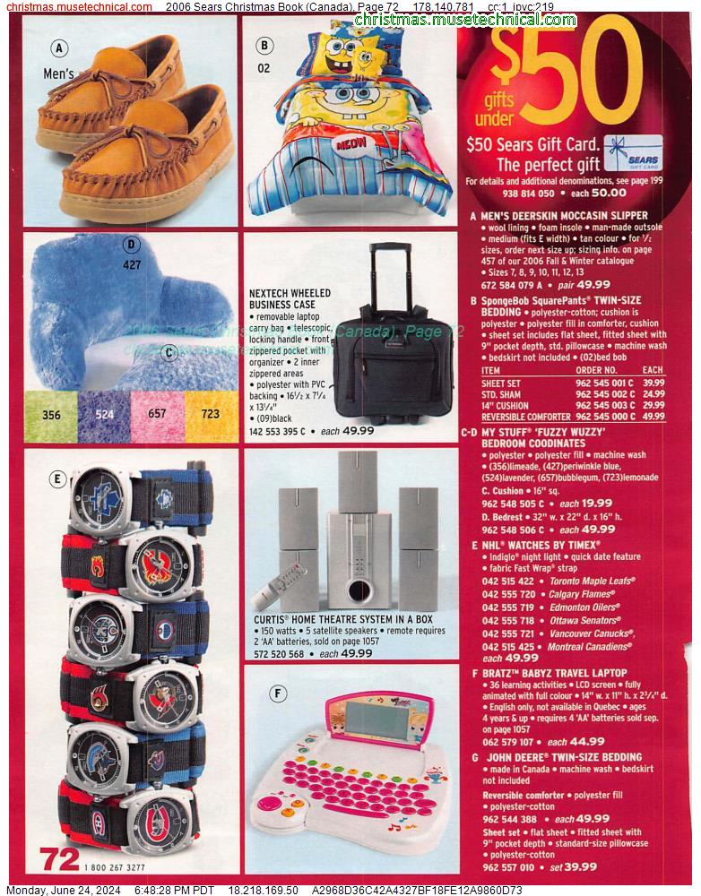2006 Sears Christmas Book (Canada), Page 72