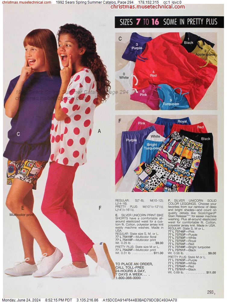 1992 Sears Spring Summer Catalog, Page 294