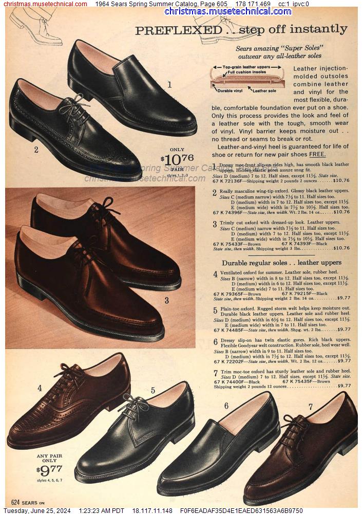 1964 Sears Spring Summer Catalog, Page 605
