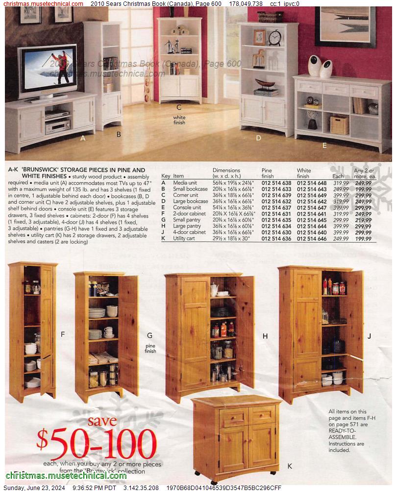 2010 Sears Christmas Book (Canada), Page 600