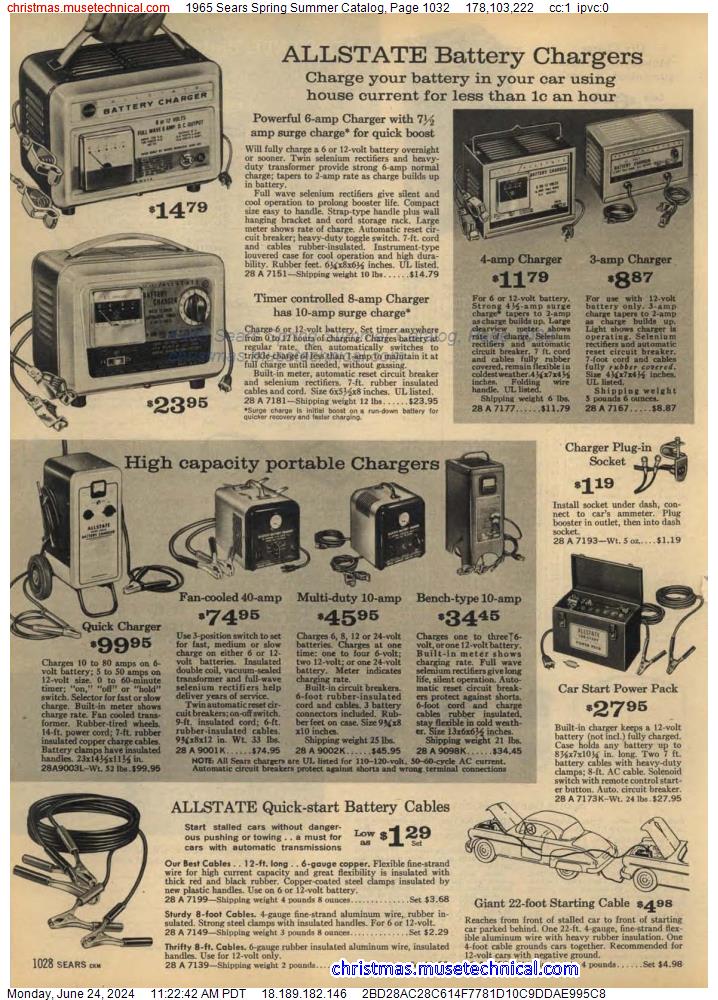 1965 Sears Spring Summer Catalog, Page 1032
