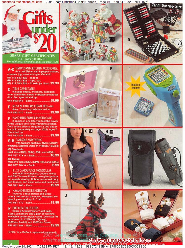2001 Sears Christmas Book (Canada), Page 46