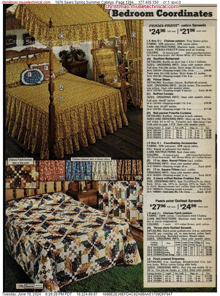 1976 Sears Spring Summer Catalog, Page 1394