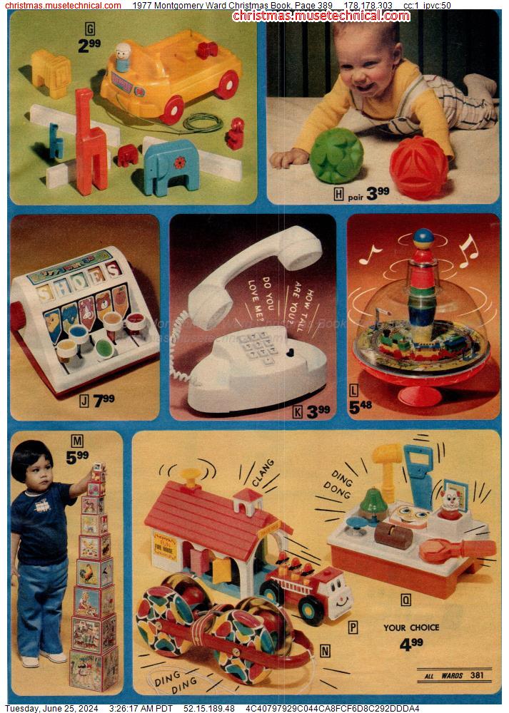 1977 Montgomery Ward Christmas Book, Page 389