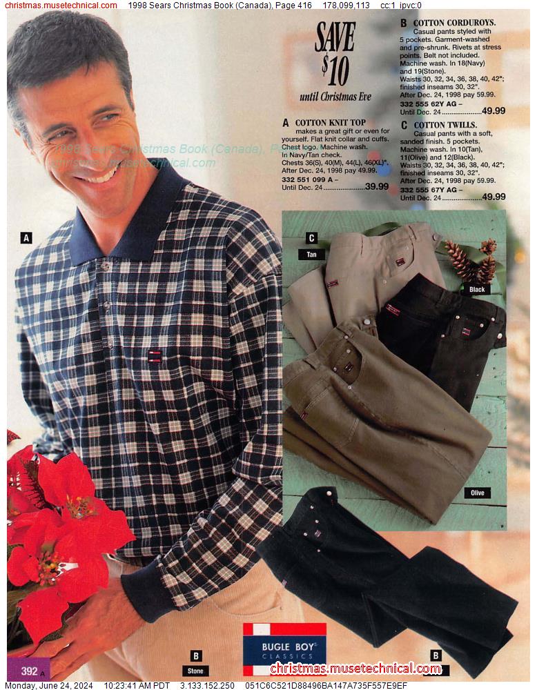 1998 Sears Christmas Book (Canada), Page 416