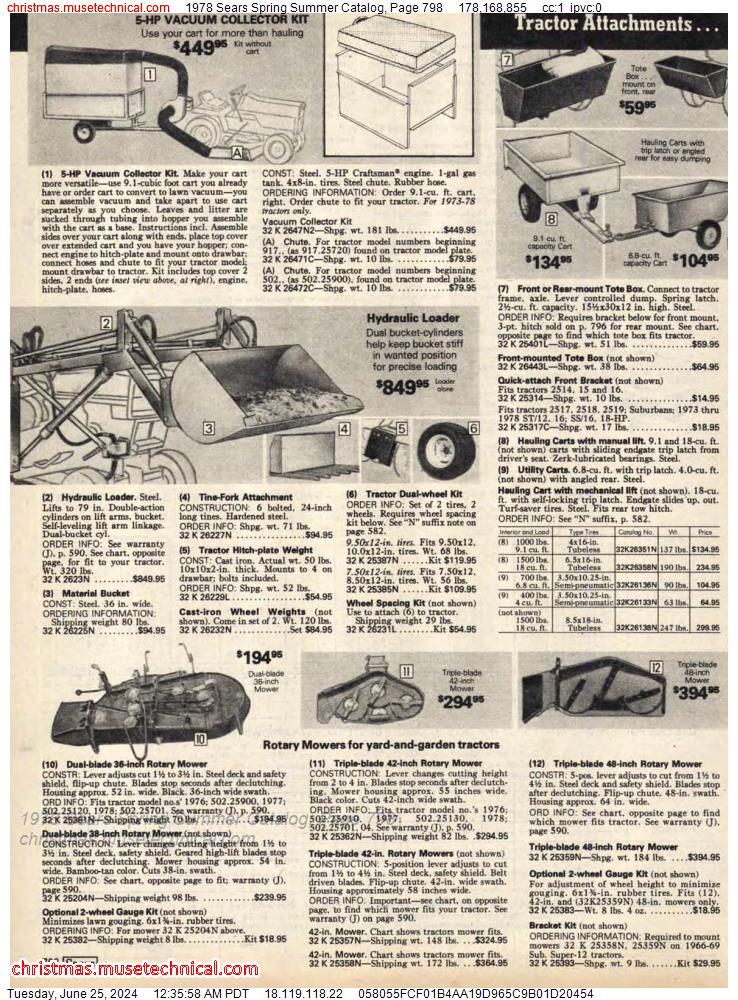 1978 Sears Spring Summer Catalog, Page 798