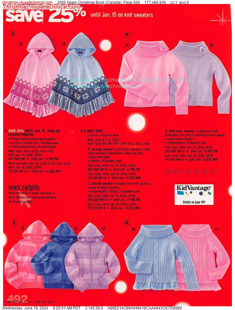 2005 Sears Christmas Book (Canada), Page 500