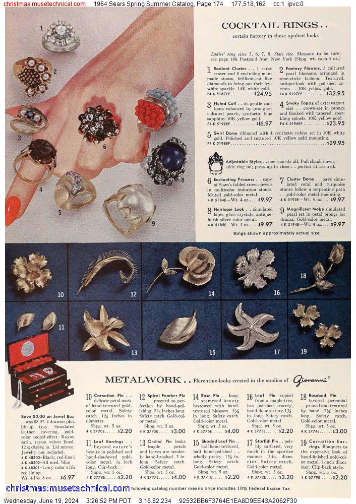 1964 Sears Spring Summer Catalog, Page 174