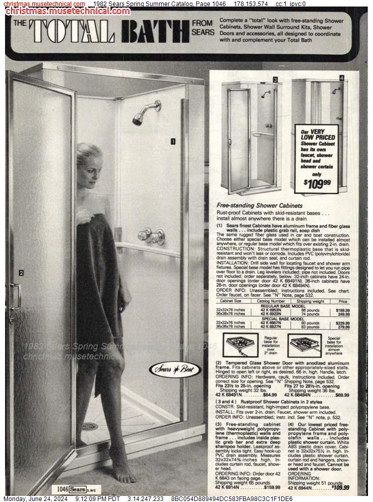 1982 Sears Spring Summer Catalog, Page 1046