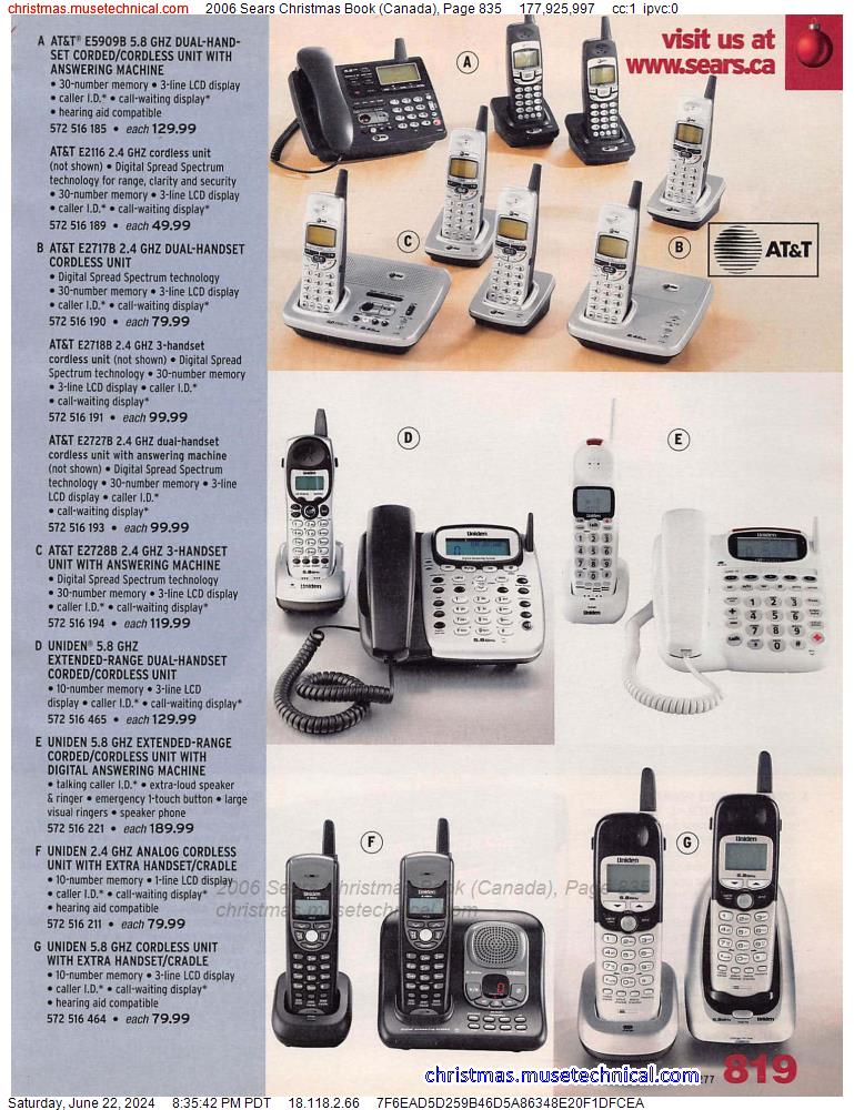 2006 Sears Christmas Book (Canada), Page 835