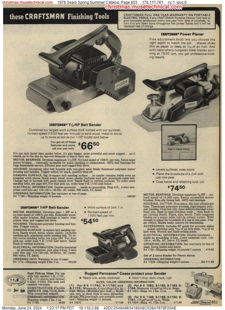 1976 Sears Spring Summer Catalog, Page 653
