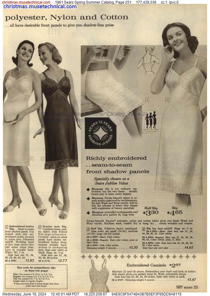 1961 Sears Spring Summer Catalog, Page 251