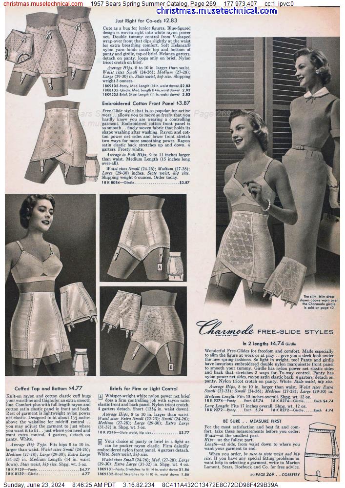1957 Sears Spring Summer Catalog, Page 269