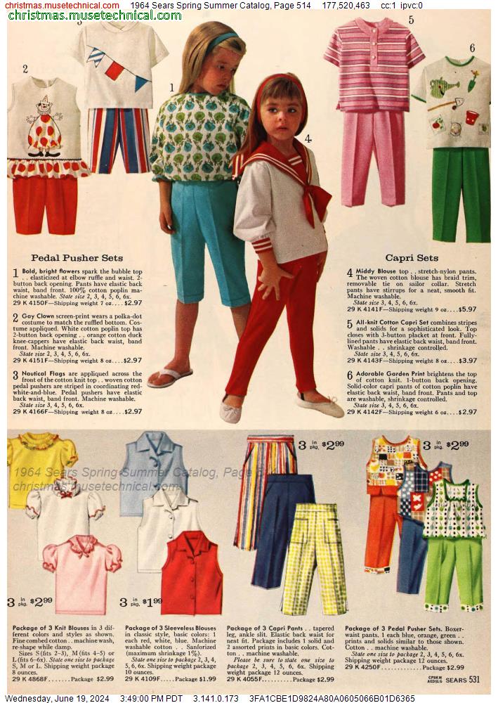 1964 Sears Spring Summer Catalog, Page 514