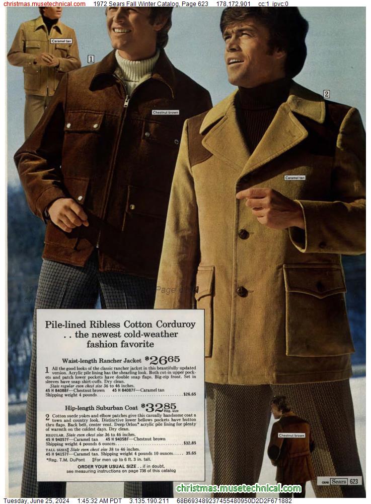 1972 Sears Fall Winter Catalog, Page 623