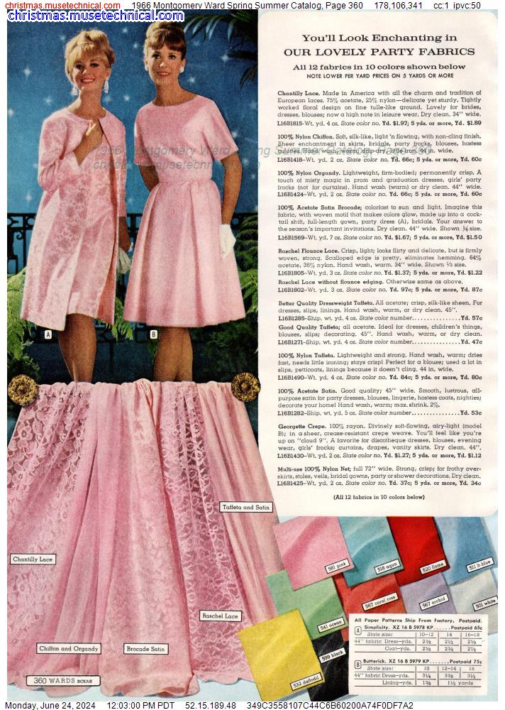 1966 Montgomery Ward Spring Summer Catalog, Page 360