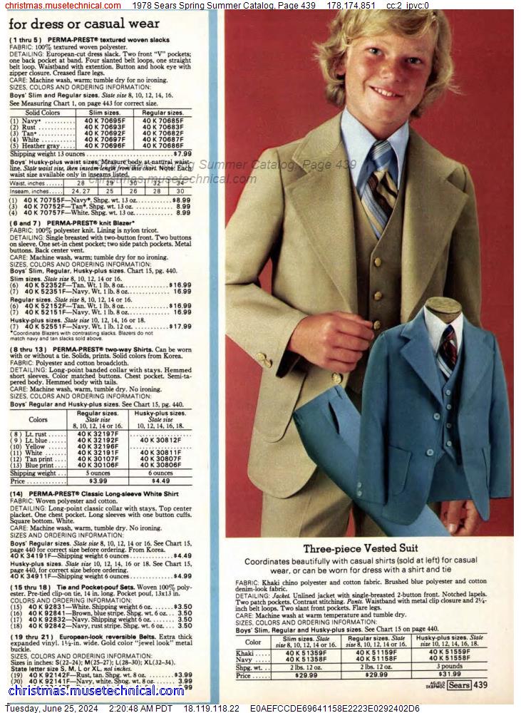 1978 Sears Spring Summer Catalog, Page 439