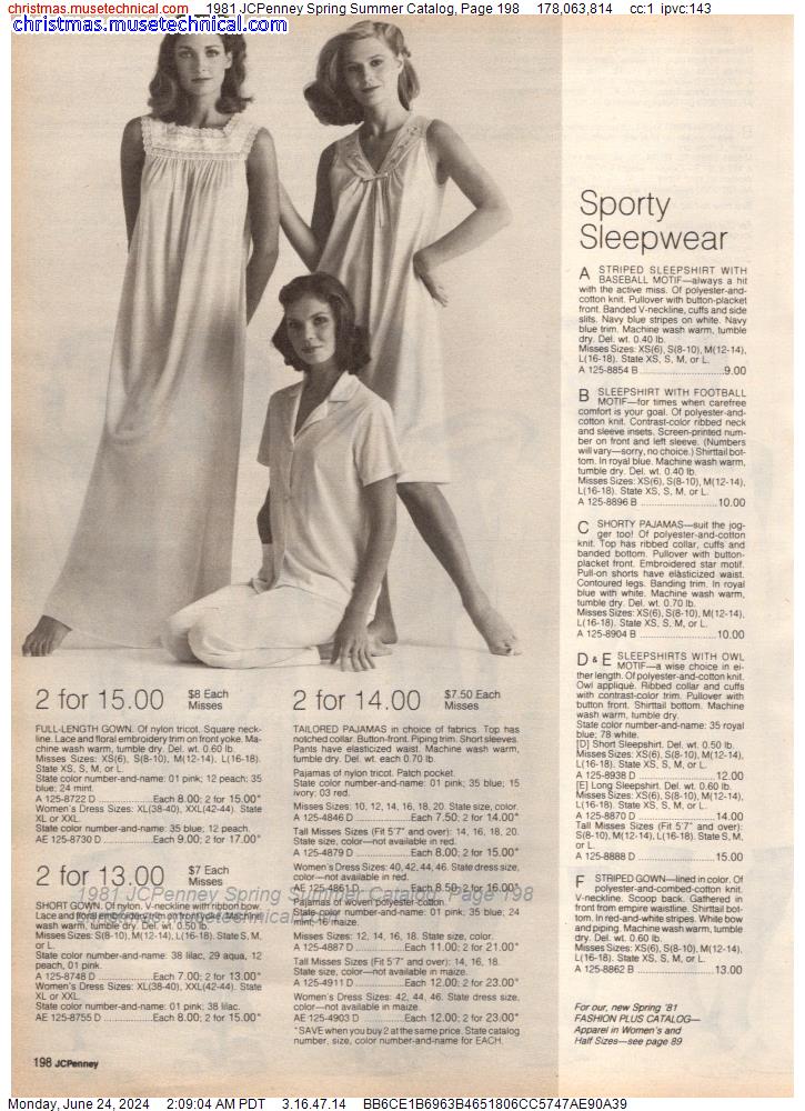 1981 JCPenney Spring Summer Catalog, Page 198