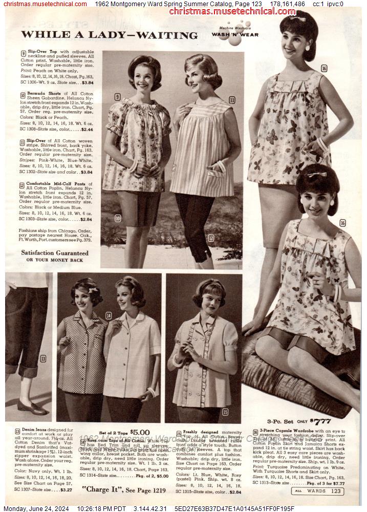 1962 Montgomery Ward Spring Summer Catalog, Page 123