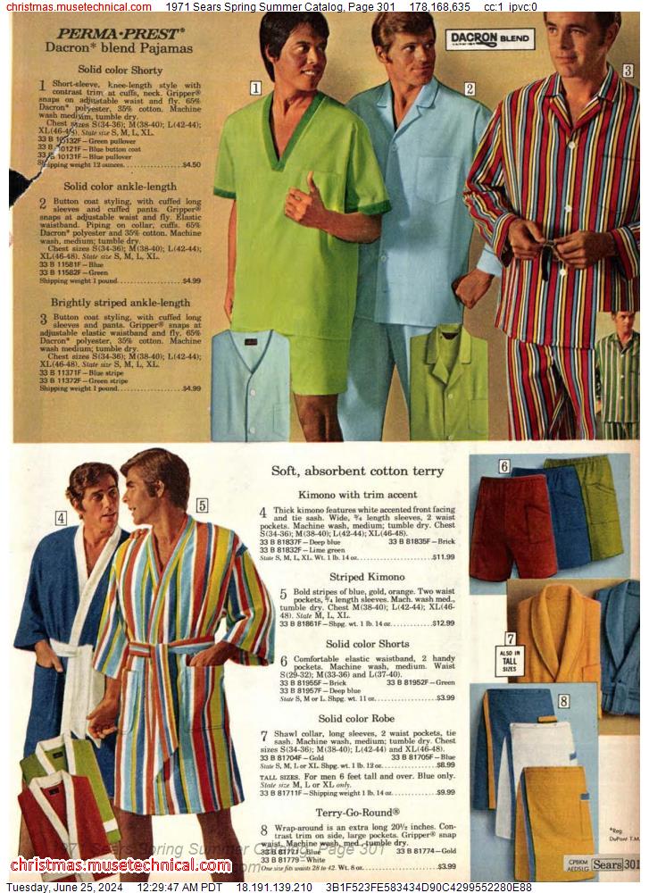 1971 Sears Spring Summer Catalog, Page 301
