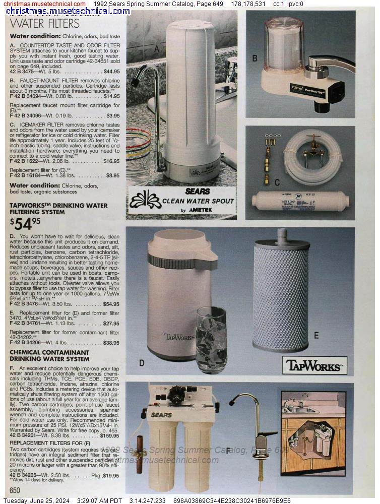1992 Sears Spring Summer Catalog, Page 649