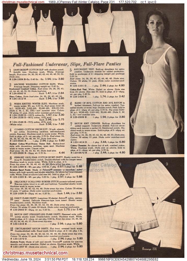 1969 JCPenney Fall Winter Catalog, Page 231