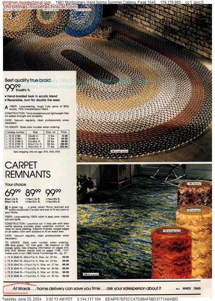 1981 Montgomery Ward Spring Summer Catalog, Page 1045