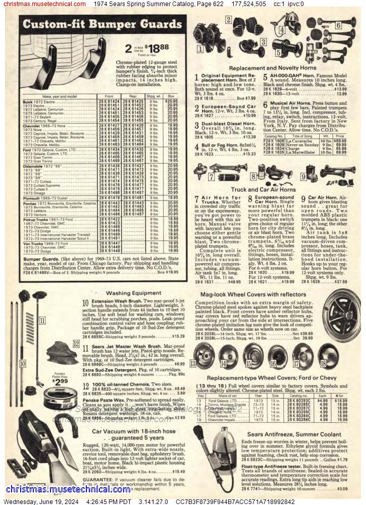 1974 Sears Spring Summer Catalog, Page 622