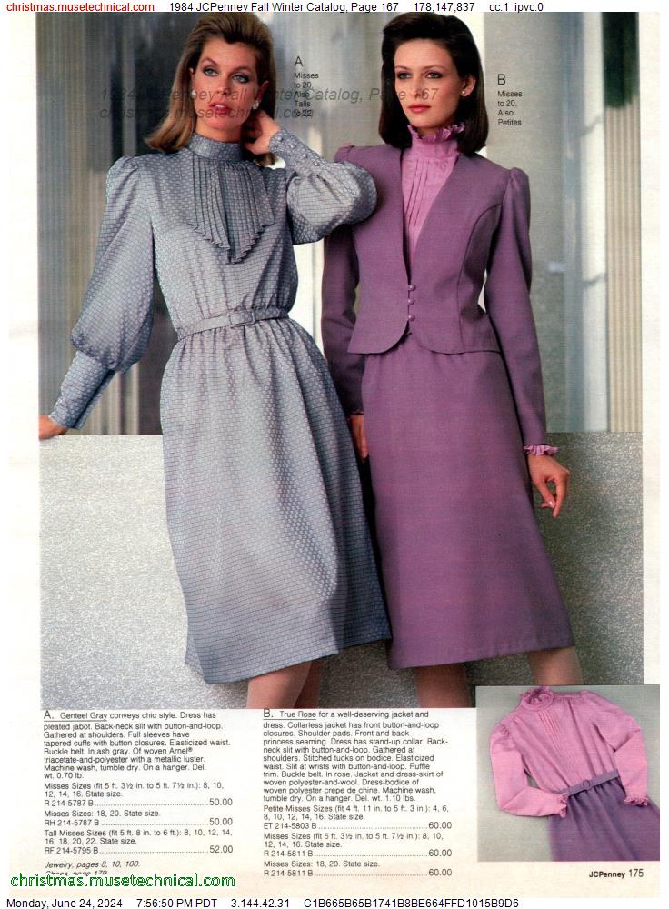 1984 JCPenney Fall Winter Catalog, Page 167