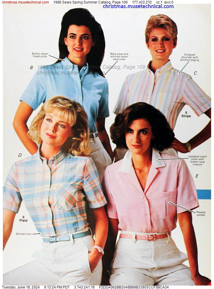 1986 Sears Spring Summer Catalog, Page 109