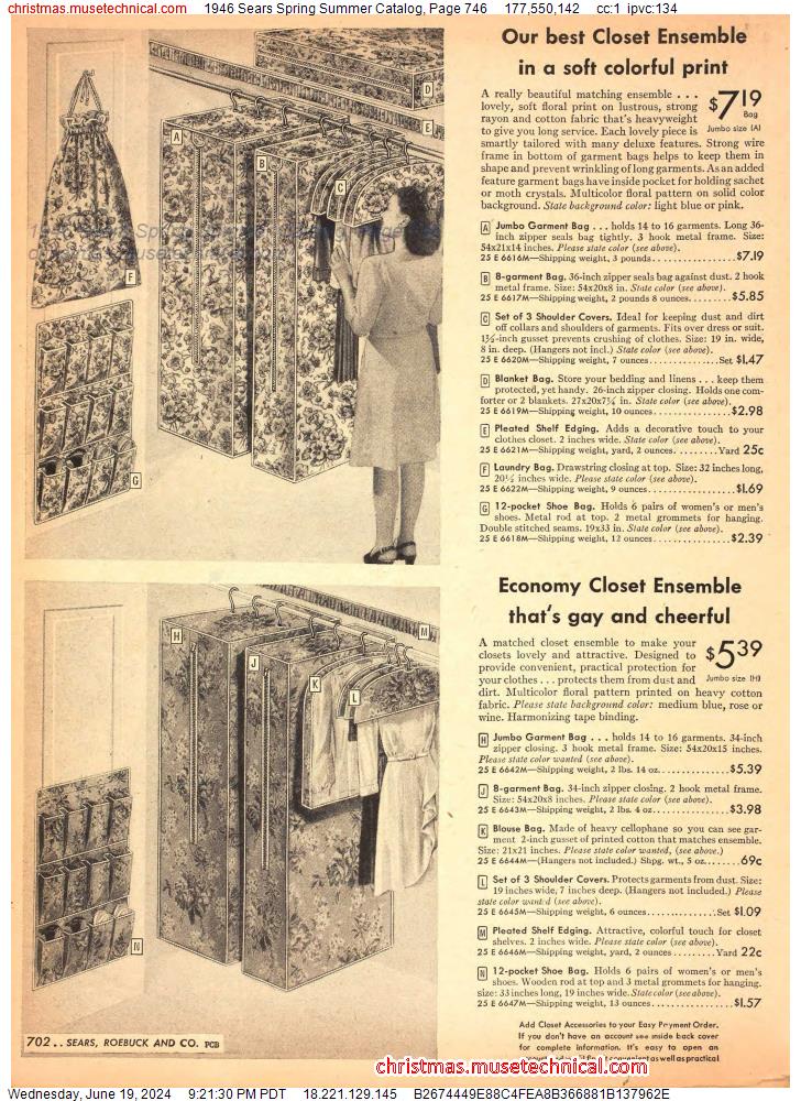 1946 Sears Spring Summer Catalog, Page 746