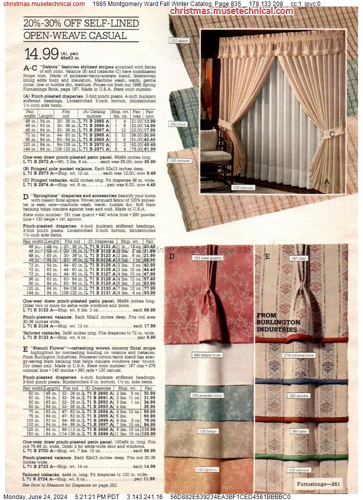 1985 Montgomery Ward Fall Winter Catalog, Page 835