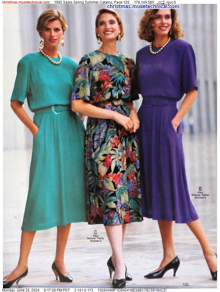 1992 Sears Spring Summer Catalog, Page 125