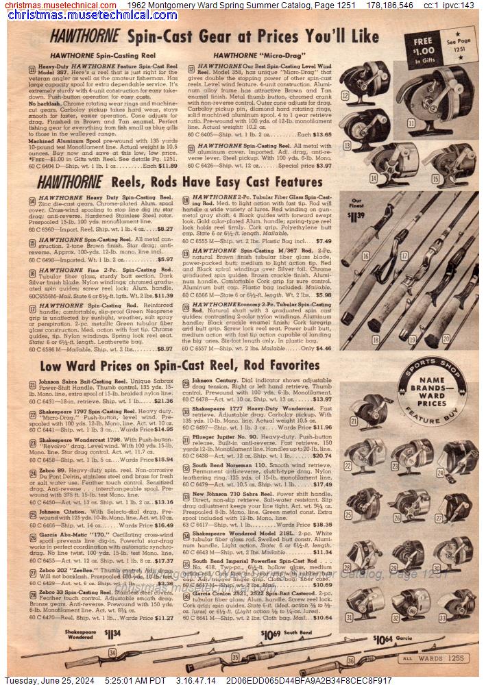 1962 Montgomery Ward Spring Summer Catalog, Page 1251