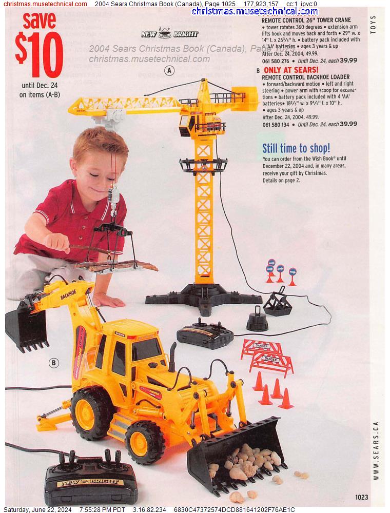 2004 Sears Christmas Book (Canada), Page 1025