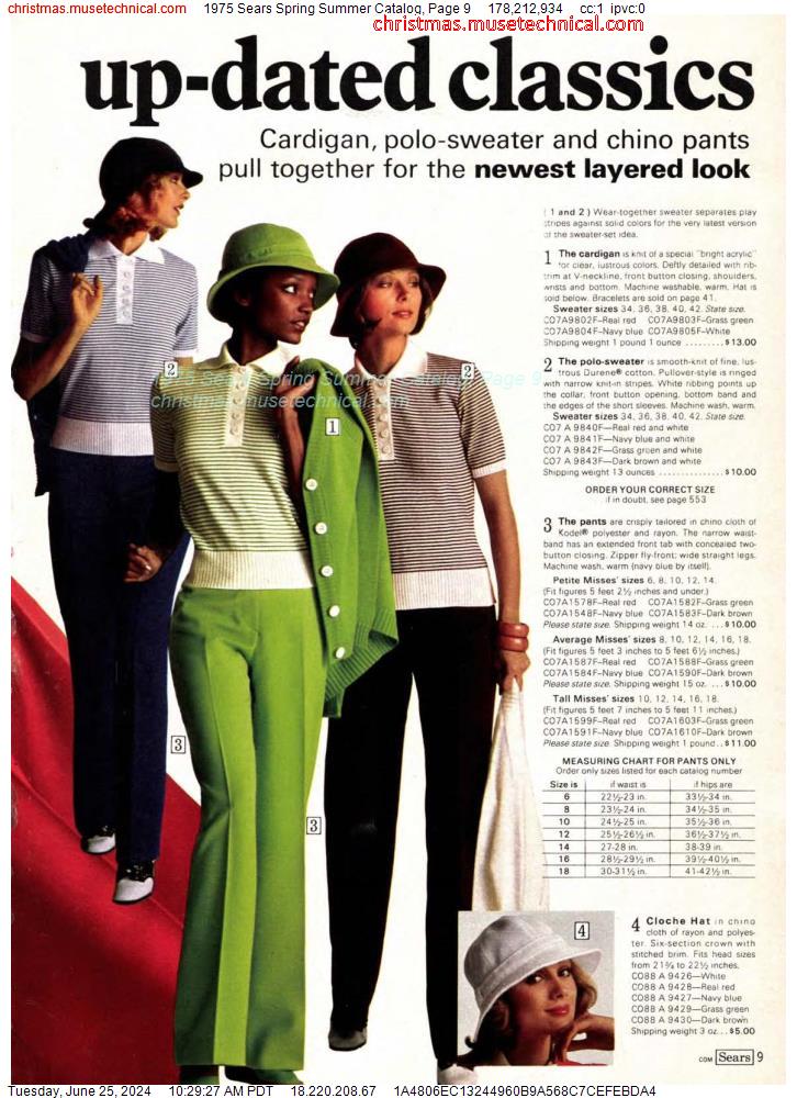 1975 Sears Spring Summer Catalog, Page 9