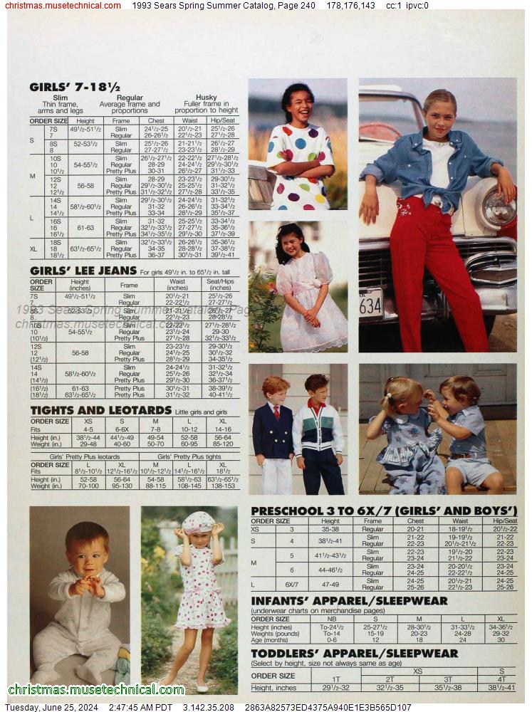 1993 Sears Spring Summer Catalog, Page 240